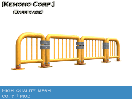 Second Life Marketplace Kemono Corp Barricade